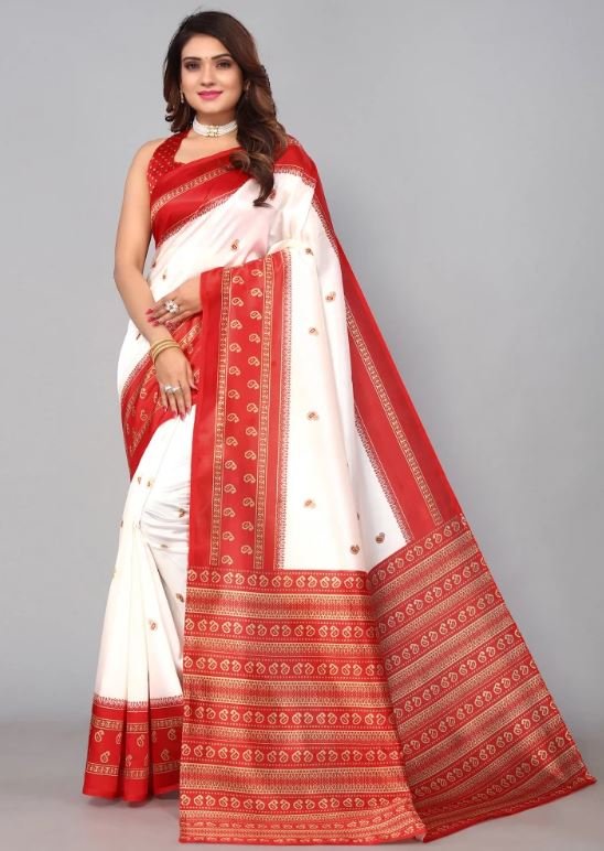 Silk Saree Collection : दुर्गा पूजा के दौरान परफेक्ट बंगाली लुक के लिए ट्राई करें ये खूबसूरत सिल्क साड़ियां