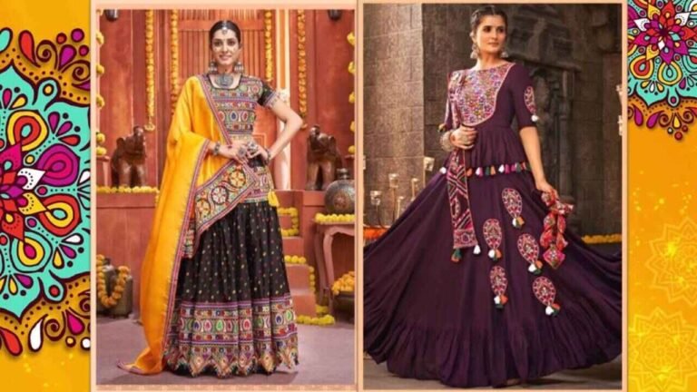 Navratri Dress Collection : गरवे की रात धूम मचाने के लिए ट्राई करें ये ट्रेडिशनल और शाही स्टाइल वाले ड्रेस