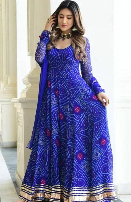 Anarkali Suit Collection : देखें खूबसूरत ब्लू रंग की डिज़ाइनर अनारकली सूट कलेक्शन 