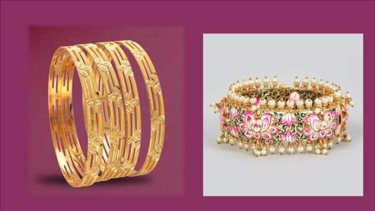 Gold Bangles Design : ये खूबसूरत गोल्ड कंगन देंगे आपको आकर्षक लुक, एक बार जरुर करें ट्राई