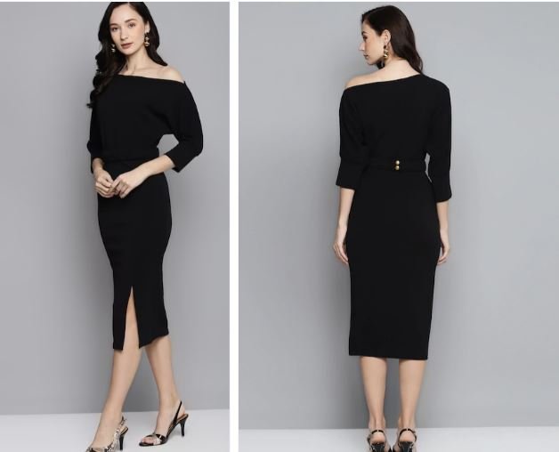 Black Midi Dress : स्टाइलिश और मॉडर्न लुक पाने के लिए ट्राई करें ये ब्लैक मिडी ड्रेस