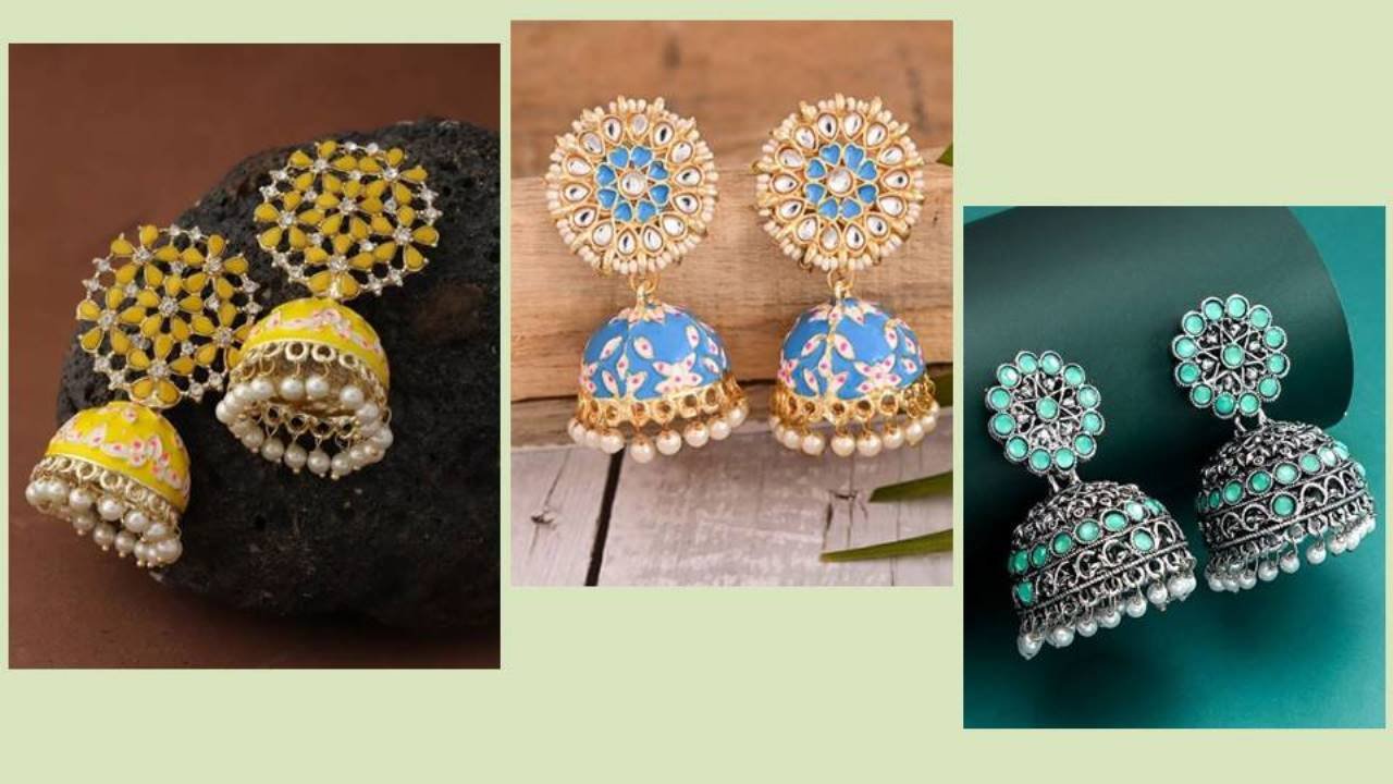 Jhumka Earrings : एलिगेंट और सोबर लुक के लिए पहनें ये खूबसूरत झुमका इयररिंग्स