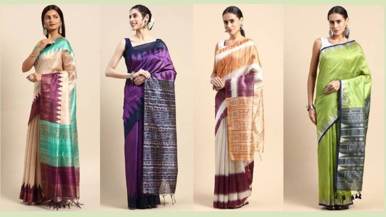 Tussar Silk Saree : ट्रेडिशनल और आकर्षक लुक पाने के लिए पहने ये शानदार टसर सिल्क साड़ीयां