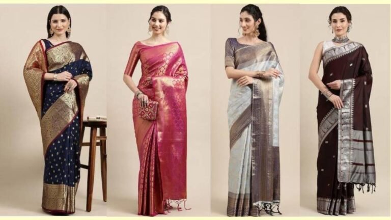 Designer Saree Collection : ट्रेडिशनल और रॉयल लुक पाने के लिए पहनें ये खूबसूरत बनारसी साड़ियां