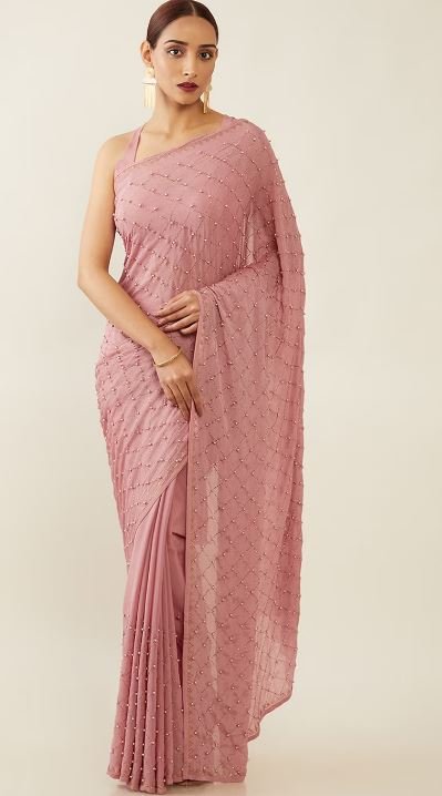 Pink Party Wear Saree : इन खूबसूरत पिंक साड़ियों की हो जाएंगी दीवानी, देखें डिजाइन