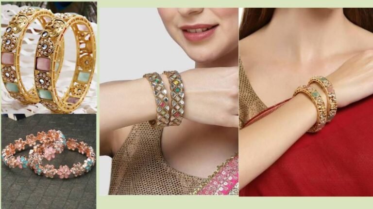 Stone Studded Bangles : हाय क्या खूबसूरती है, पाना चाहती है ऐसी तारीफ तो पहनें ये खूबसूरत स्टोन स्टड कंगन