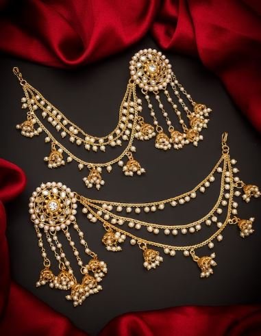 Chain Jhumka Earrings : ट्रेडिशनल लुक पाने के लिए पहनें ये खूबसूरत चेन झुमका इयररिंग्स
