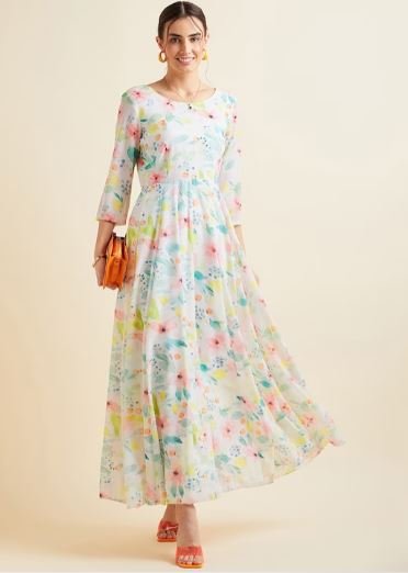 Floral Maxi Dress : खूबसूरत फ्लोरल प्रिंट वाली ये मैक्सी ड्रेस देंगी आपको एवरग्रीन लुक, देखें डिजाइन