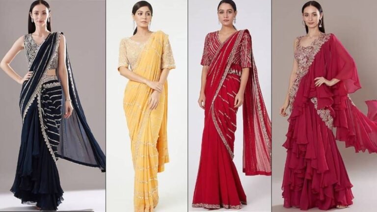 Embroidered Saree Design : सबसे अनोखा लुक पाने के लिए पहनें ये खूबसूरत और फैंसी साड़ियां