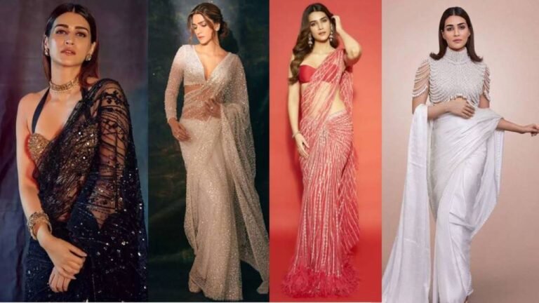 Kriti Sanon Saree Looks : देखें कृति सेनन की ये टॉप 4 ग्लैमरस साड़ी लुक