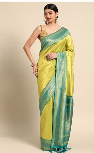 Zari Silk Saree : आकर्षक लुक पाने के लिए पहने ये खूबसूरत जरी सिल्क साड़ियां